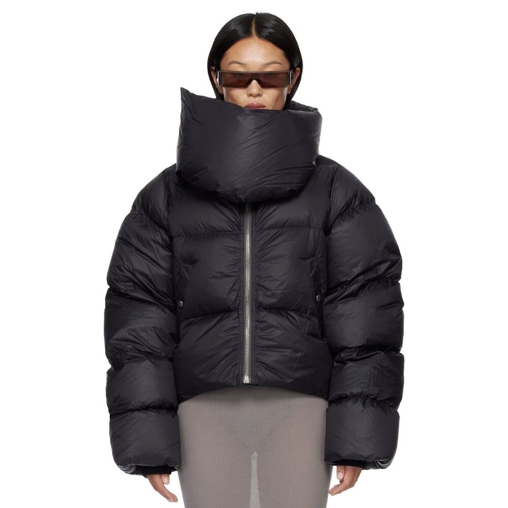 Rick Owens Luxor F/W 23 Black Down Puffer Jacket. IT 44
